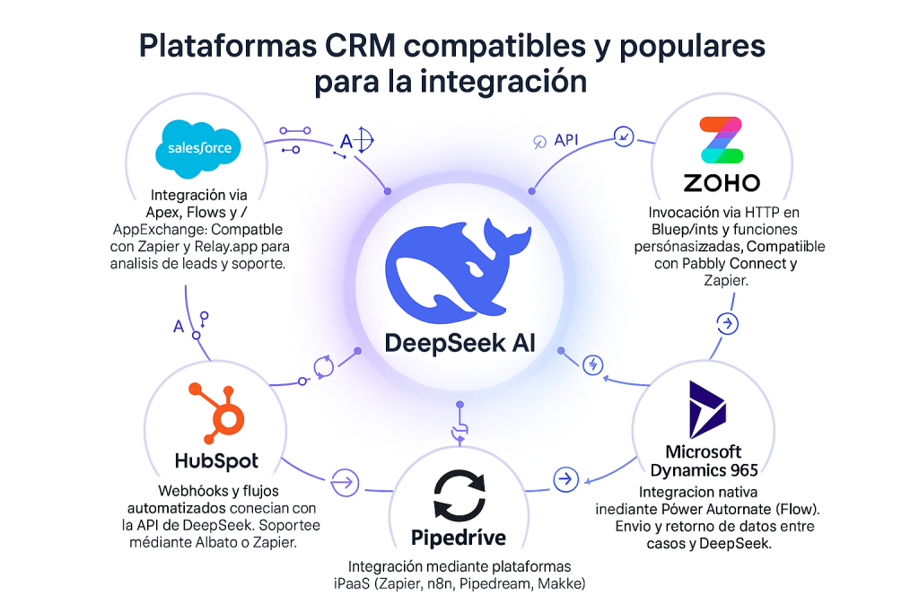 Plataformas CRM compatibles y populares para la integración