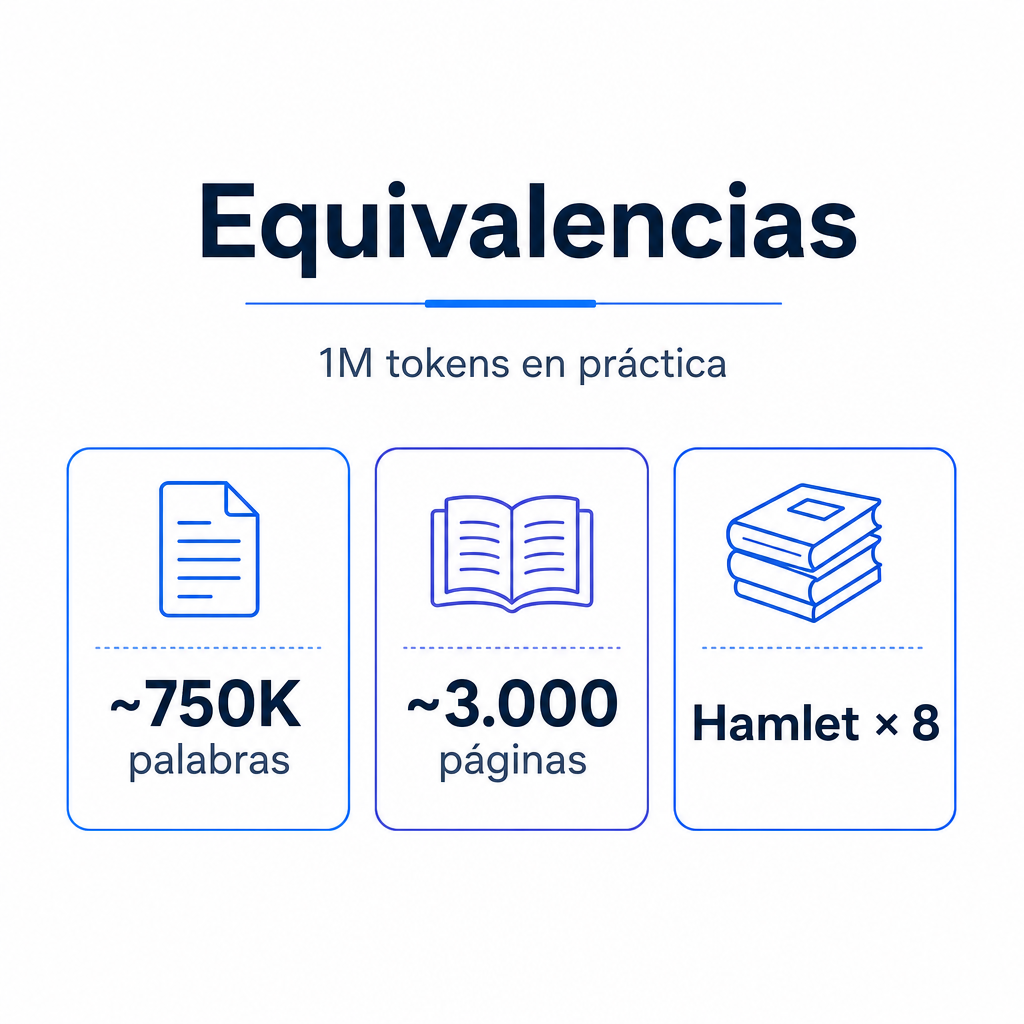 1M tokens en práctica